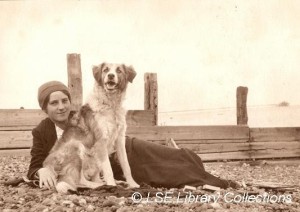 Elsie and dog